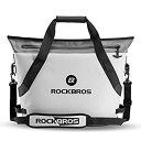 【中古】ROCKBROS ソフトクーラーバッグ クーラーボックス 保冷バッグ 高機能 48時間以上超保冷 3層断熱防水 36缶 22L容量 お花見 運動会 アウ...