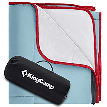 【中古】KingCamp ピクニックブランケット キャンプブランケット 大型 防水 アウトドア キャンプ ピクニック ビーチ 公園 スタジアム フェスティバル 犬