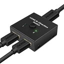【中古】【4K安定版】HDMI 切替器 4K 60HZ hdmi Ver2.0 セレクター 1入力2出力/2入力1出力 双方向 HDCP 2.2 手動 切り替え...