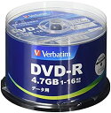 yÁzVerbatim o[xC^ 1L^p DVD-R 4.7GB 50 zCgv^u 1-16{ Ж1w DHR47JP50V4