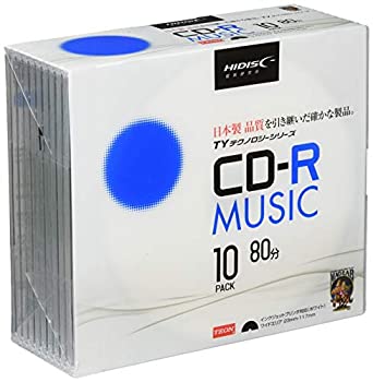 【中古】HI-DISC CD-R 音楽用 48倍速 80分 5mmSlim 10枚 【TYテクノロジー】 TYCR80YMP10SC