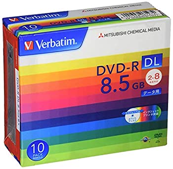 【中古】Verbatim バーベイタム 1回記録用 DVD-R DL 8.5GB 10枚 ホワイトプリンタブル 片面2層 2-8倍速..