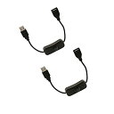 【中古】ノーブランド品 2本 オン/オフスイッチ付き USB電源ケーブル USB延長ケーブル Arduino Raspberry Pi 3/2/B/B+/A ...