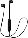 【中古】JVC 防滴仕様ワイヤレスヘッドホン Bluetooth 簡単 ブラック HA-FX27BT-B