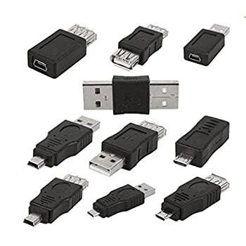 【中古】【ノーブランド品】10個入り　OTG 5pin Mini チェンジャー　変換アダプタ　 USB オス → メス