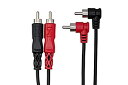 【中古】Hosa CRA-201R 1m RCA×2-L型RCA×2 オーディオケーブル