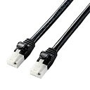 【中古】エレコム LANケーブル CAT6A 3m ツメが折れない 爪折れ防止コネクタ cat6a対応 スタンダード ブラック LD-GPAT/BK30