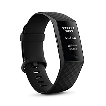 【中古】【Suica対応】 Fitbit Charge4 GPS搭載フィットネストラッカー Black/Black L/Sサイズ [日本品] FB417BKBK-JP