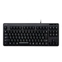 【中古】エレコム キーボード 有線 メンブレン コンパクトキーボード ブラック TK-FCM103XBK