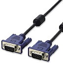【中古】エレコム ディスプレイケーブル D-sub15ピン VGA-VGA スリム RoHs対応 5m ブラック CAC-50BK/RS