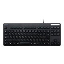 【中古】エレコム キーボード 有線 メンブレン 薄型 コンパクトキーボード ブラック TK-FCM107XBK