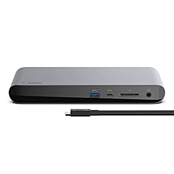 【中古】Belkin ドッキングステーション ハブ USB-C Thunderbolt3 Macbook Pro 2020 / Air iPad Pro / M1 iPad Pro / M1 iMac 5Kディスプレイ対応 0.8mケ