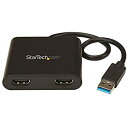 【中古】StarTech.com USB - デュアルHDMI ディスプレイ変換アダプタ USB 3.0 - HDMI 4K/30Hz USB32HD2
