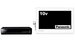 【ポイントアップ中！】【中古】パナソニック 10v型 液晶 テレビ プライベート・ビエラ UN-10T5-W HDDレコーダー付 2015年モデル