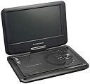 【中古】グリーンハウス 単3形乾電池対応 9型ワイド液晶搭載ポータブルDVDプレーヤー (車載用ヘッドレスト取り付けキット付属) ブラック GH-PDV9W-BK