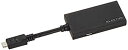 【中古】ELECOM MHL3.0ケーブル microB-HDMIメス変換 2.5cm ブラック TB-MHL3AD01BK