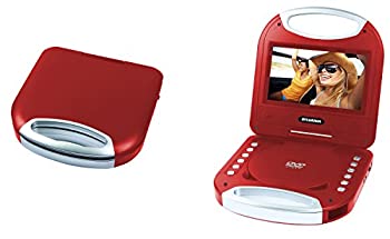【中古】Sylvania SDVD7049 7-Inch Portable DVD Player with Handle Red by Sylvania