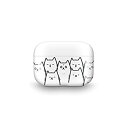 【中古】KUTUROGIAN PRISMART Case for AirPods Pro White Cat