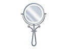 【中古】コイズミ 拡大鏡 LEDライト付き 1倍/7倍 手鏡/卓上型φ115mm KBE-3030/S