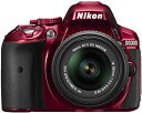 【中古】Nikon デジタル一眼レフカメラ D5300 18-55mm VR II レンズキット レッド 2400万画素 3.2型液晶 D5300LK18-55...