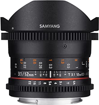 【中古】Samyang VDSLR II 12mm T3.1 ウルトラワイドシネ魚眼レンズ Sony Alpha Aマウントデジタル一眼レフカメラ用 フルフレーム対応