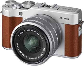 【中古】FUJIFILM ミラーレス一眼カメラ X-A5レンズキット ブラウン X-A5LK-BW