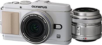 【中古】OLYMPUS ミラーレス一眼 PEN E-P3 ツインレンズキット ホワイト E-P3 TKIT WHT