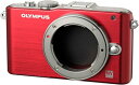 【中古】OLYMPUS ミラーレス一眼 PEN Lite E-PL3 ボディ レッド E-PL3 BODY RED