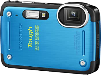 【中古】OLYMPUS デジタルカメラ TG-620 1200万画素 5m防水 1.5m耐落下衝撃 裏面照射型CMOS ブルー TG-..