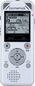 【中古】OLYMPUS ICレコーダー VoiceTrek 4GB リニアPCM対応 FMチューナー付 WHT ホワイト V-802