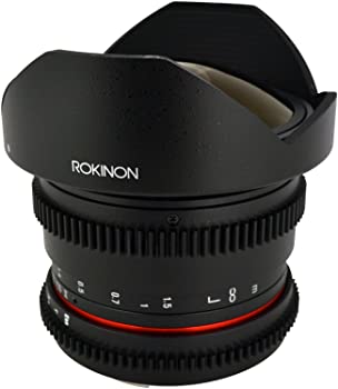 【中古】Rokinon rkhd8mv-s HD 8?mm T / 3.8魚眼レンズレンズfor Sony Alpha with de-clicked絞りand Removable hoodwide-angleレンズ