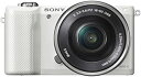 【中古】SONY α5000 パワーズームレンズキット(ホワイト／デジタル一眼)