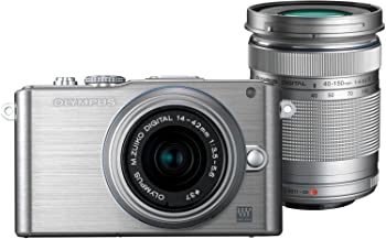 【中古】OLYMPUS ミラーレス一眼 PEN Lite E-PL3 ダブルズームキット シルバー E-PL3 DZKIT SLV