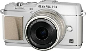 šOLYMPUS ߥ顼쥹 PEN E-P5 17mm F1.8 󥺥å(ӥ塼ե VF-4å) ۥ磻 E-P5 17mm F1.8 LKIT WHT