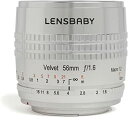 【中古】Lensbaby ソフトレンズ Velvet 56SE 56mm F1.6 ニコンFマウント シルバー フルサイズ対応 860090