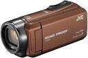 【中古】JVC ビデオカメラ Everio R 防水5m 防塵仕様 耐低温 耐衝撃 内蔵メモリー32GB ライトブラウン GZ-R400-T(2)