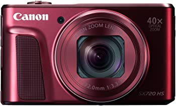 【中古】Canon デジタルカメラ PowerShot SX720 HS レッド 光学40倍ズーム PSSX720HSRE