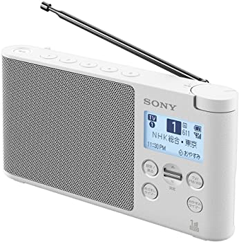 楽天アトリエ絵利奈【中古】ソニー ラジオ XDR-56TV : ワイドFM対応 FM/AM/ワンセグTV音声対応 おやすみタイマー搭載 乾電池対応 ホワイト XDR-56TV W