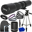 【中古】Ultimaxx プリセット 500mm (1000mm) f/8 手動マルチコート望遠レンズキット Canon EOS T3 T3i T4i T5 T...