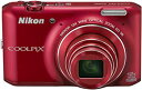 【中古】Nikon デジタルカメラ COOLPIX S6400 タッチパネル液晶 光学12倍ズーム グロッシーレッド S6400RD