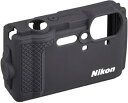 【中古】Nikon シリコンジャケット CF-CP3 BK ブラック(Nikon デジタルカメラ COOLPIX W300用)