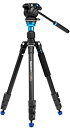 【中古】Benro Aero 2 PRO アルミ製トラベルビデオ三脚 一脚に変換 フリップレッグロック レベリングコラム、S2PROビデオヘッド(A1883FS...