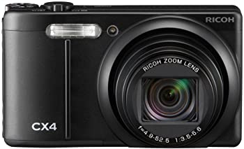 【中古】RICOH デジタルカメラ CX4 ブラック CX4BK 1000万画素裏面照射CMOS 光学10.7倍ズーム 広角28mm 3.0型液晶 高速連写