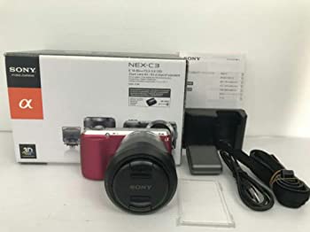 【中古】ソニー SONY デジタル一眼カメラ α NEX-C3 ズームレンズキット ピンク NEX-C3K/P