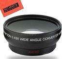 【中古】58mm 0.43X Wide Angle Lens For Canon Digital EOS Rebel SL1, T1i, T2i, T3, T3i, T4i, T5, T5i EOS60D, EOS70D, 50D, 40D, 30D, EOS 5D, EOS5