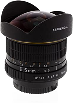 【中古】Albinar 6.5mm f/3.5 HD 非球面魚眼レンズ Nikon D60 D90 D300s D3000 D3100 D3200 D3300 D5000 D5100 D5300 D5500 D7000 D7000 D7用 100