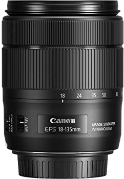 【中古】Canon 標準ズームレンズ EF-S18-135 F3.5-5.6 IS USM APS-C対応