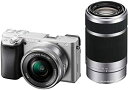 【中古】ソニー ミラーレス一眼 α6400 ダブルズームレンズキット SELP1650 F3.5-5.6+SEL55210 F4.5-6.3 SEL55210 ...