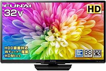 【中古】フナイ 32V型 液晶テレビ ハイビジョン ダブルチューナー 外付けHDD対応(裏番組録画可能) FL-32H1010 地上・BS・110度CSデジタル