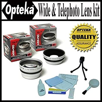 【中古】Opteka 0.45?X Wide Angle & 2.2?X望遠hd2?ProレンズSet for Fuji FinePix s700デジタルカメラ